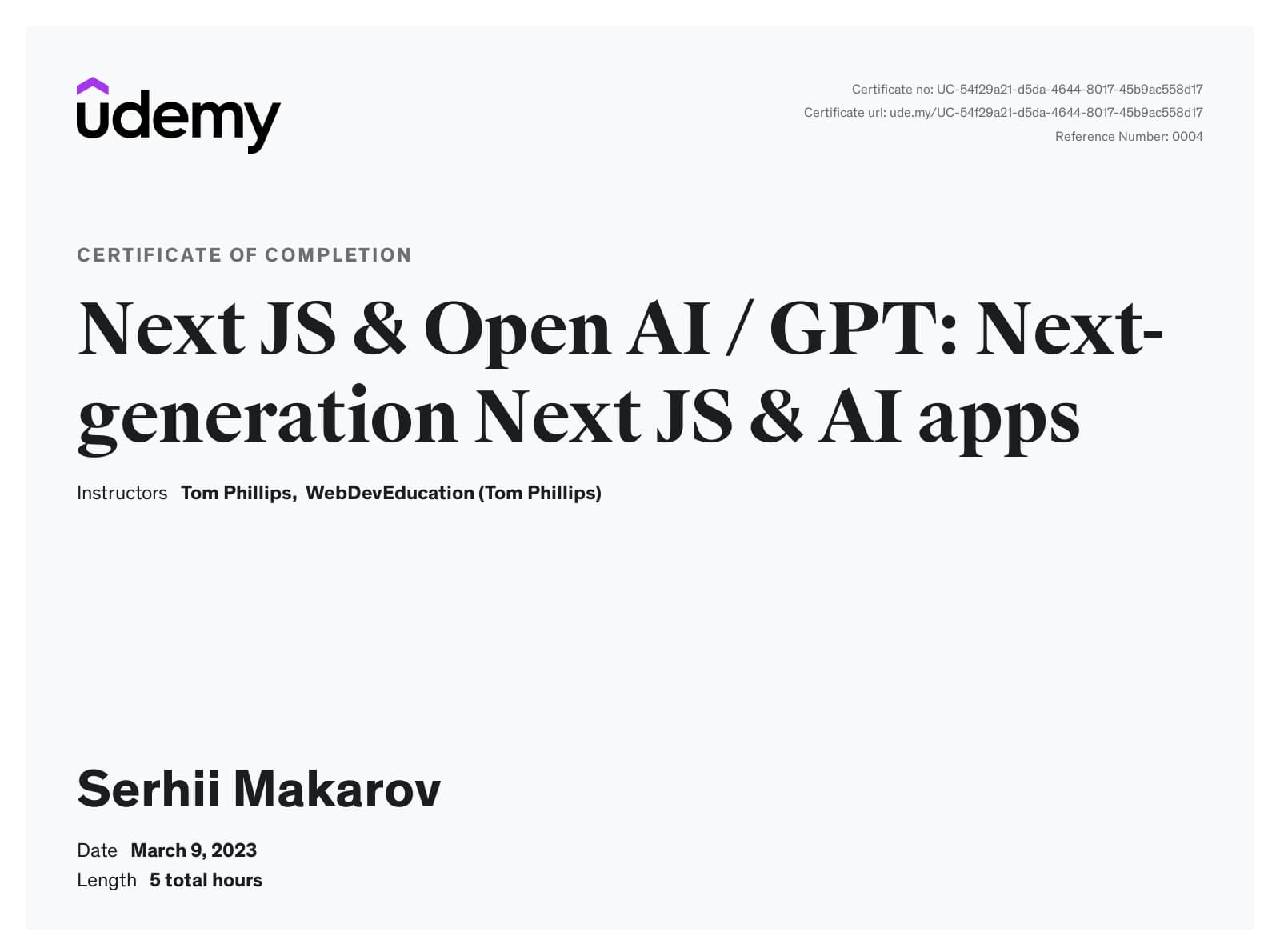 Next.JS & OpenAI